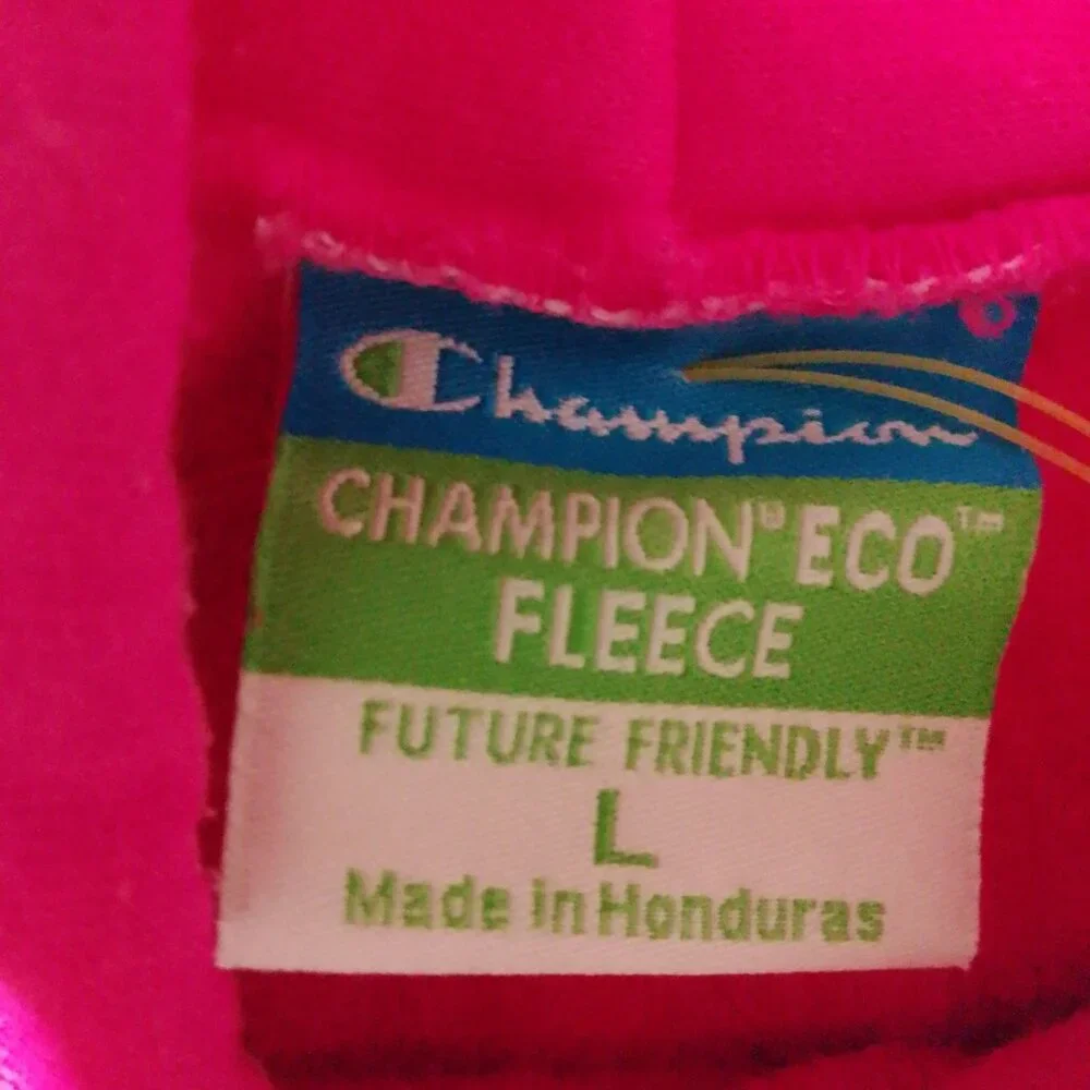 VIntage Pink Champion Hooded Sweatshirt - Picture 2 of 2